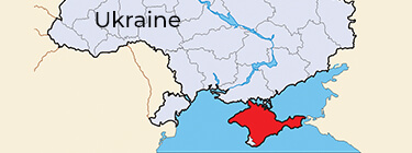 The Crimea region of Ukraine