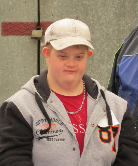 Pavel, a boy with Down's syndrome.