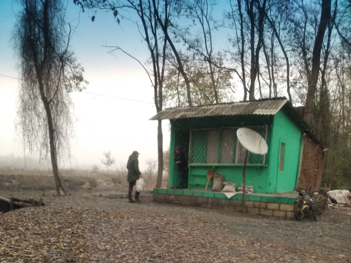 Delivering aid in Azerbaijan.