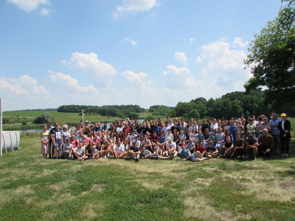 A summer camp near the Seversky-Donets River reached double the expected number of children and their families.