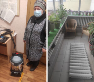 New vacuum cleaner and radiators for the orphanage.