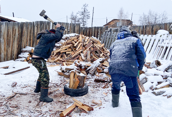 Bundles of Wood Warm Hearts to Receiving Christ