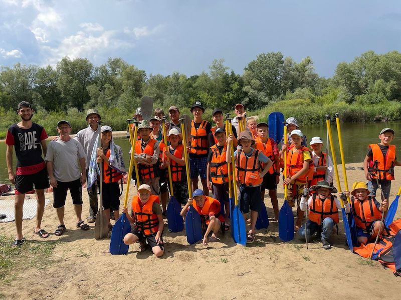 Rafting trip with the youth.