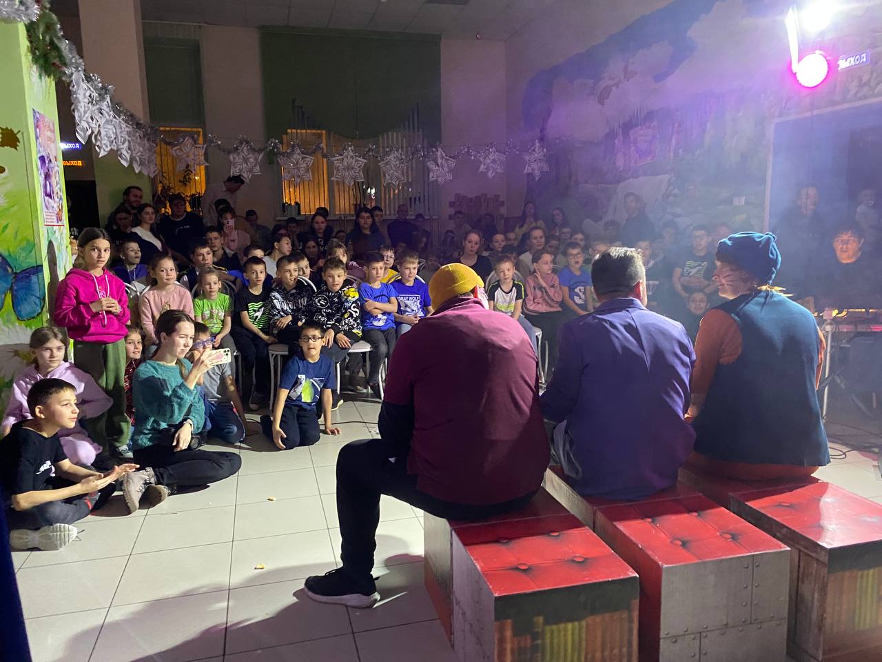 Christmas outreach in an orphanage.