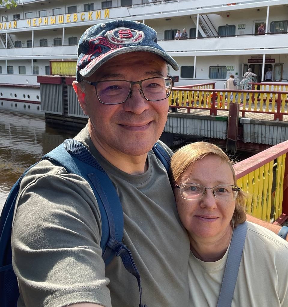 Igor with his wife Olga.