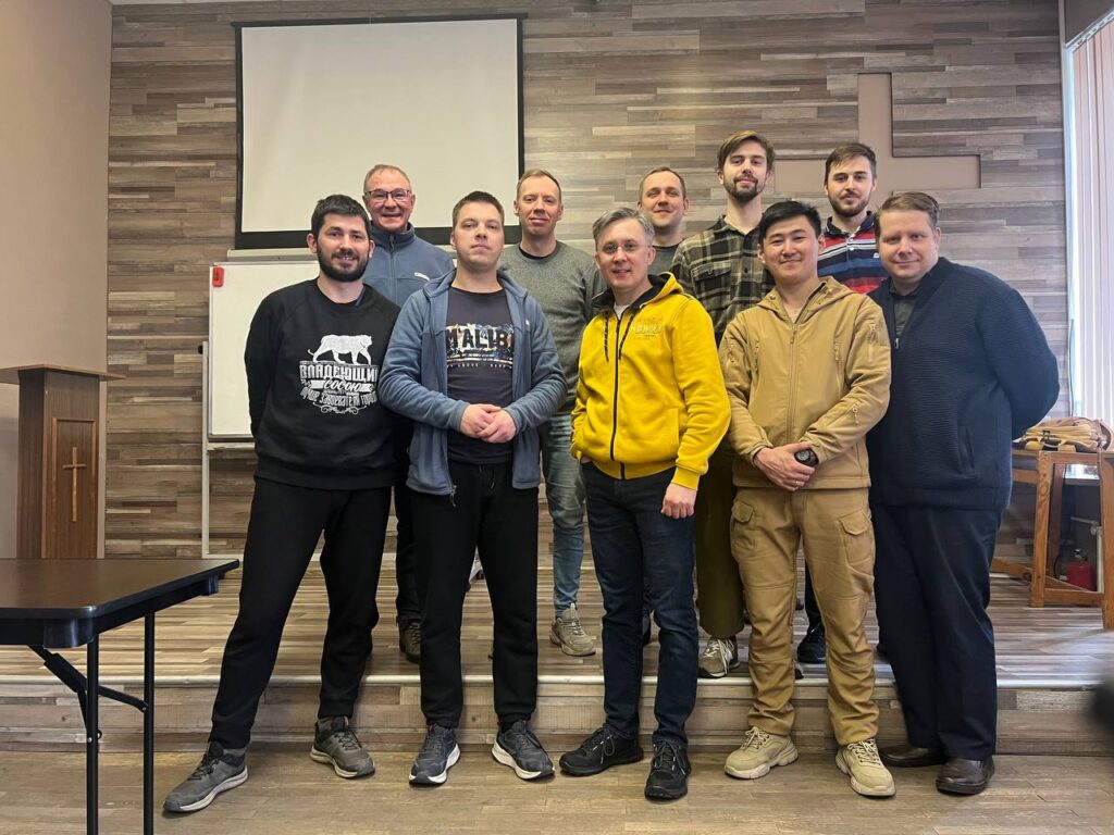 Igor with other students at NBTS.