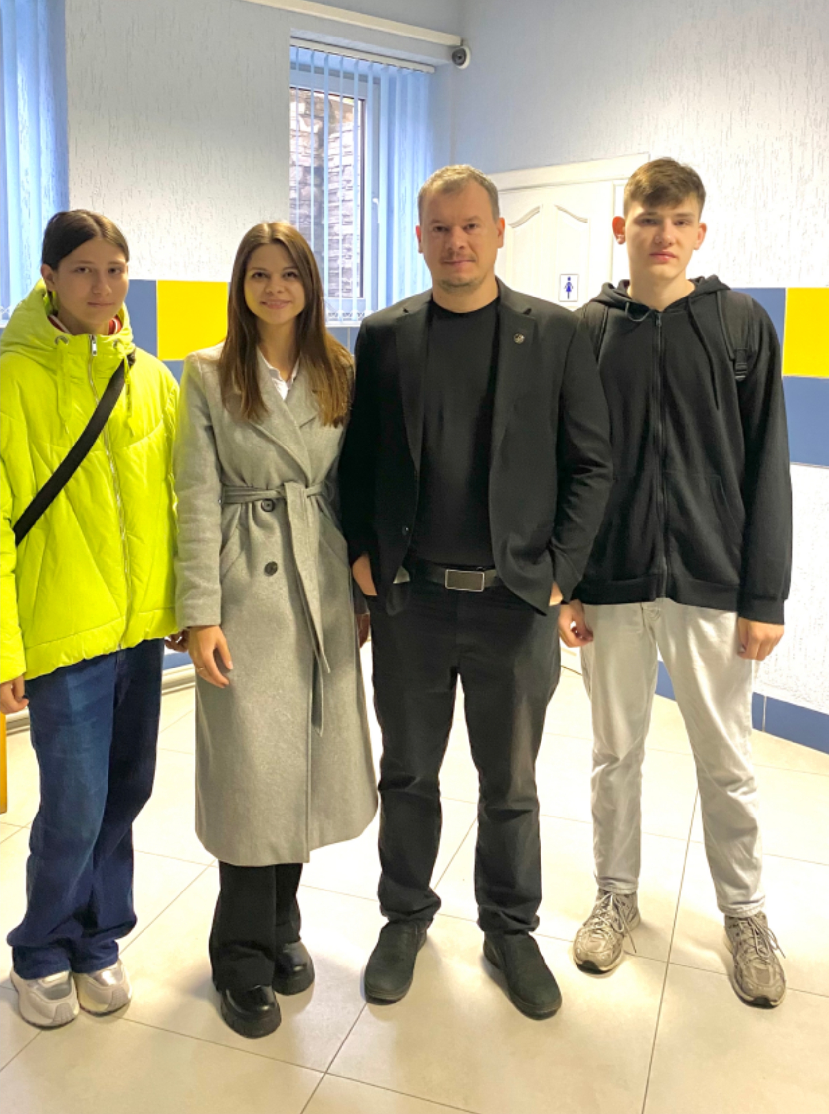 Agatha, Nastya, Pavel, and Sasha.