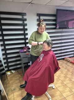 Haircutting ministry.