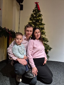 Pastor Denis with his family.